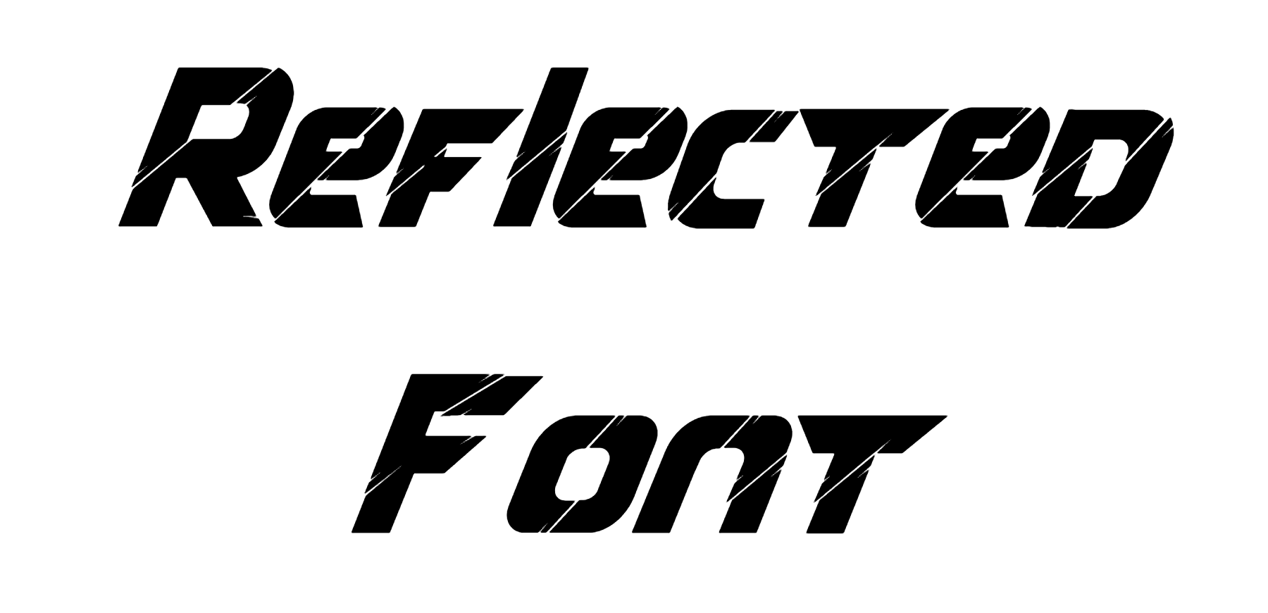 Reflected Font free download