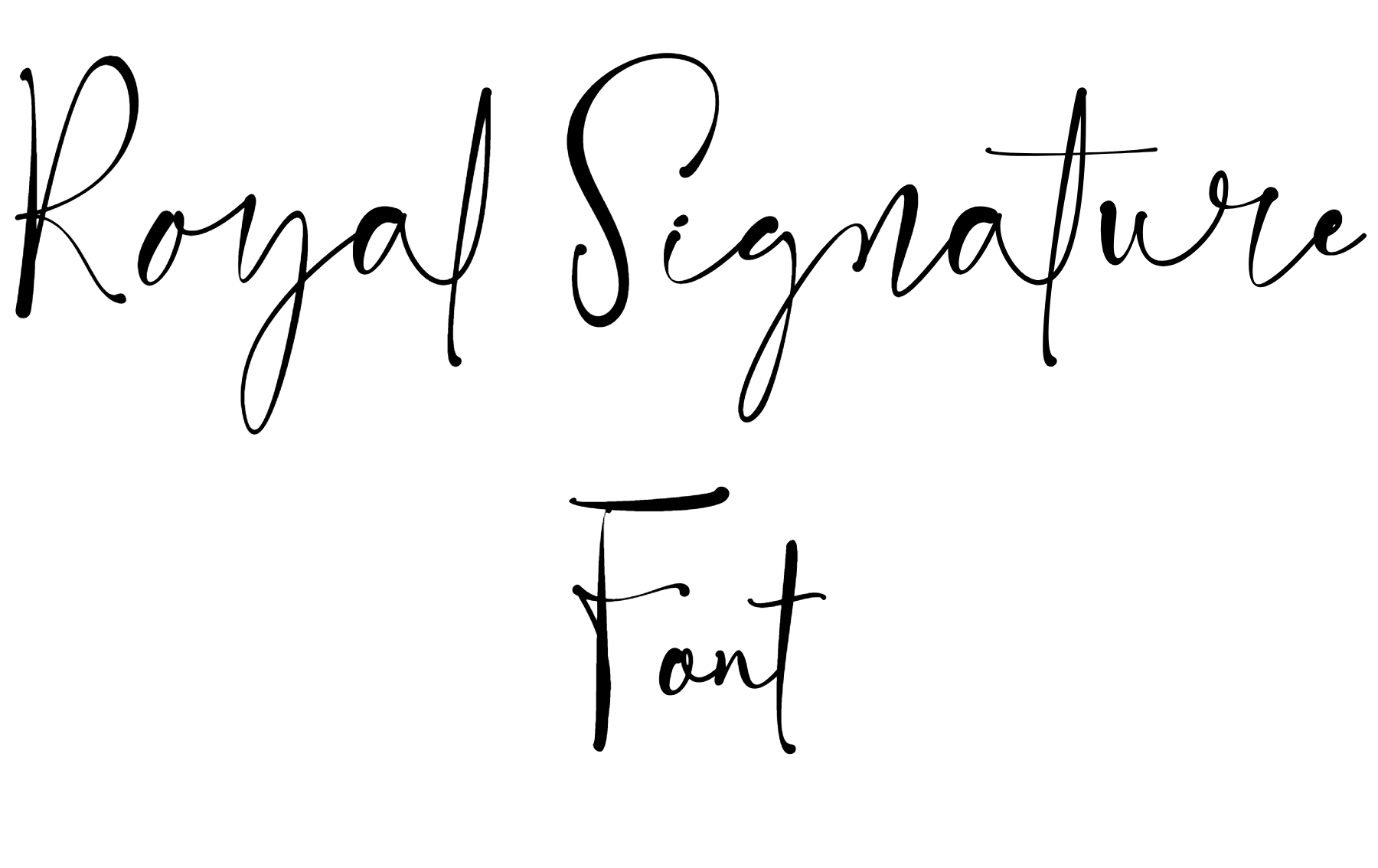 Royal Signature Font free download