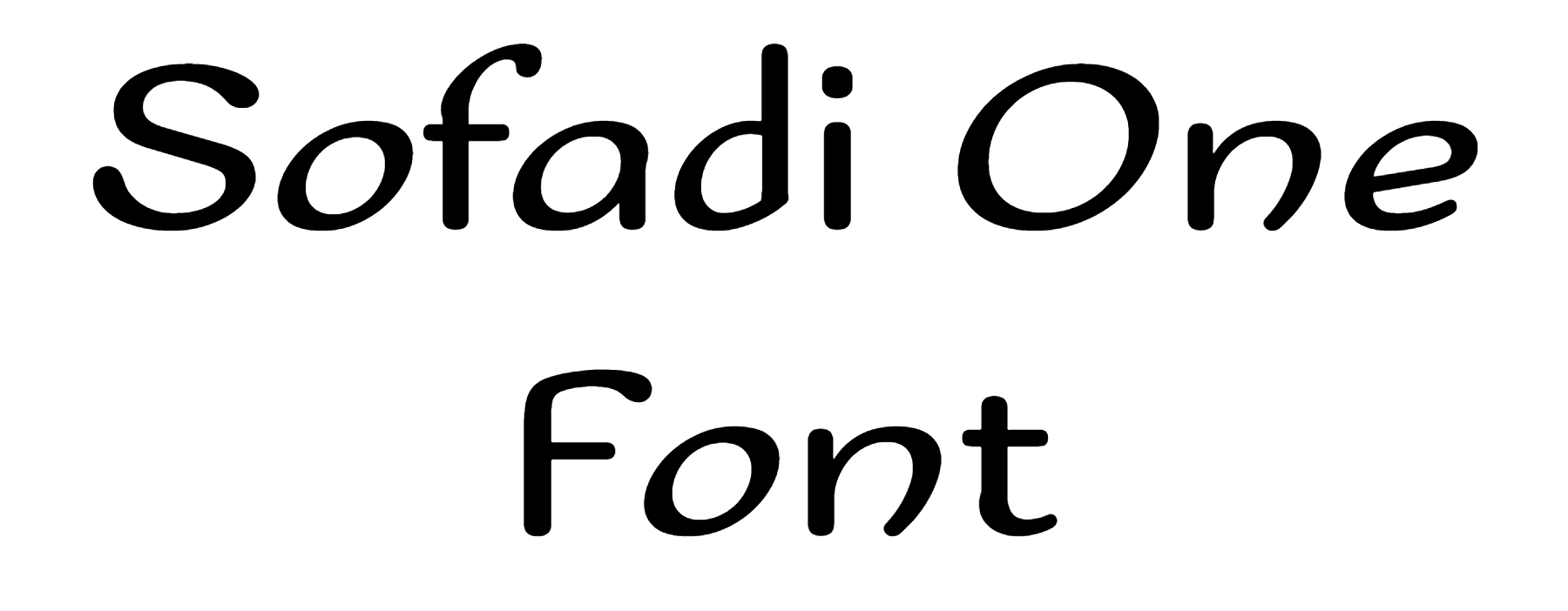 Sofadi One Font free download