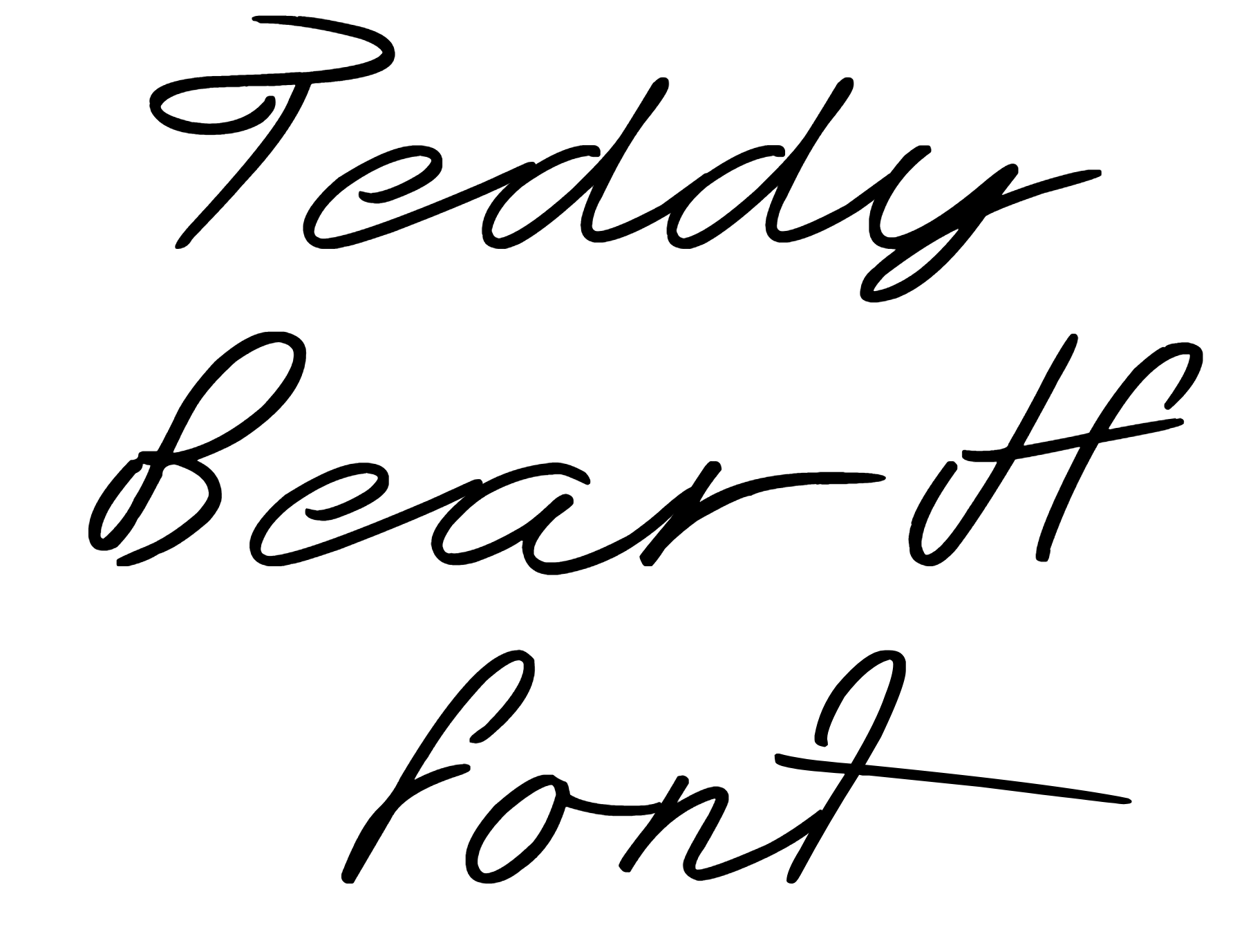 Teddy Bear H Font free download