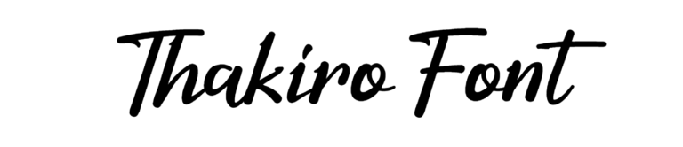 Thakiro Font free download