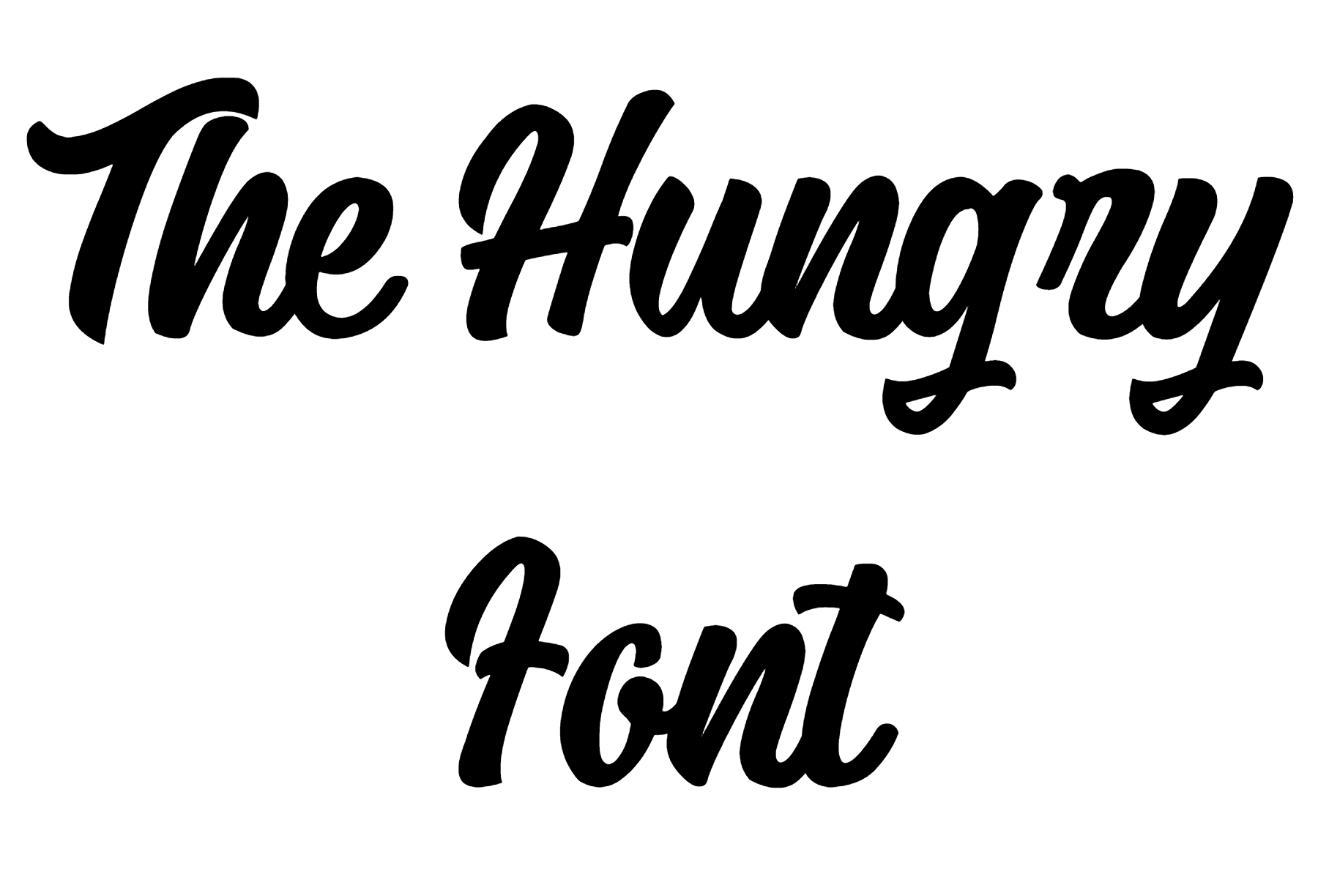 The Hungry Font free download