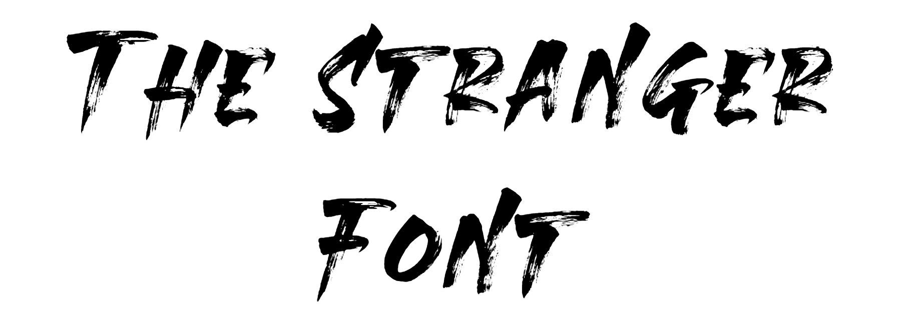 The Stranger Font free download