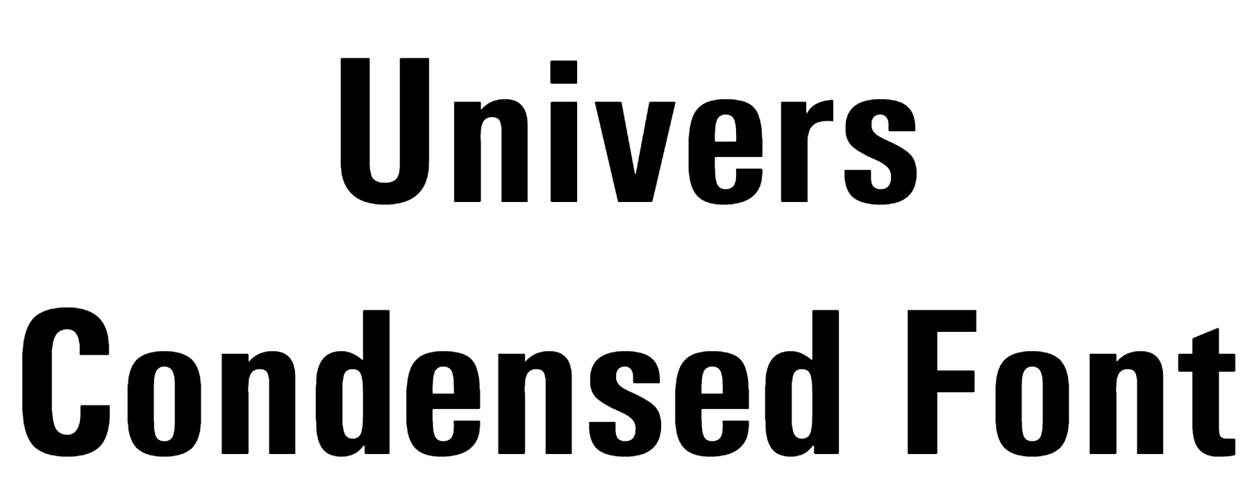 Univers Condensed Font free download