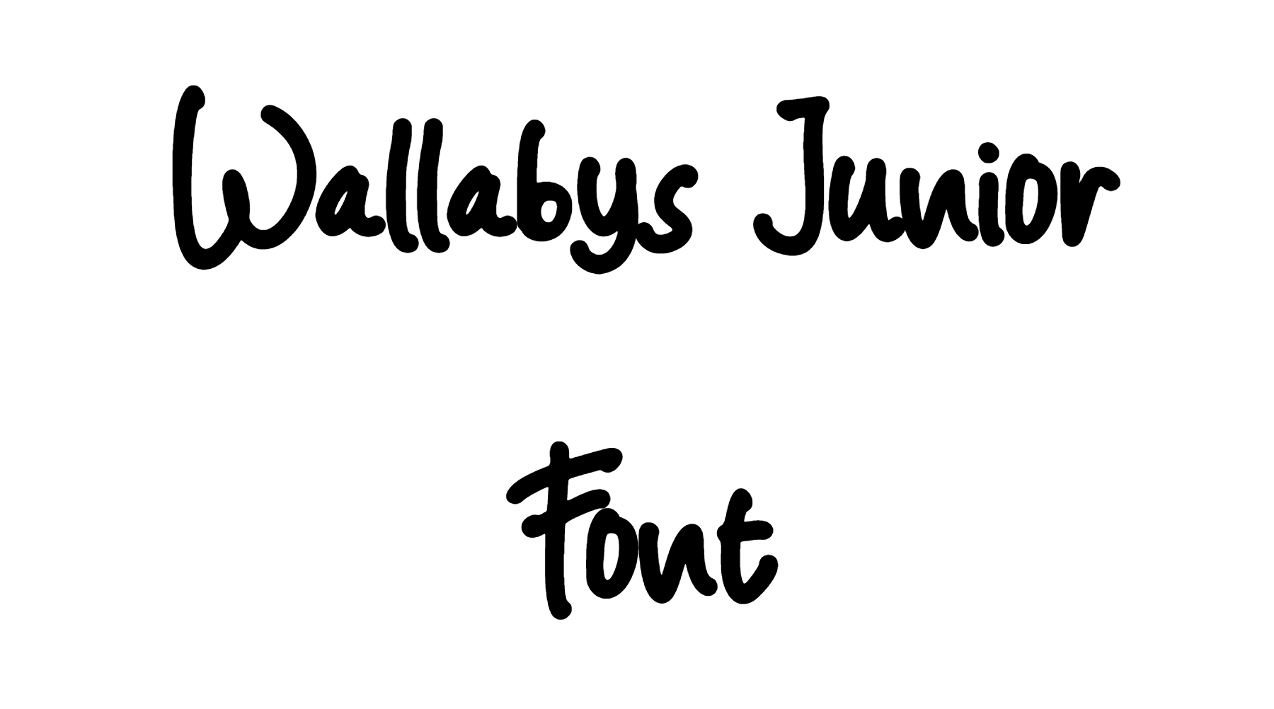 Wallabys Junior Font free download