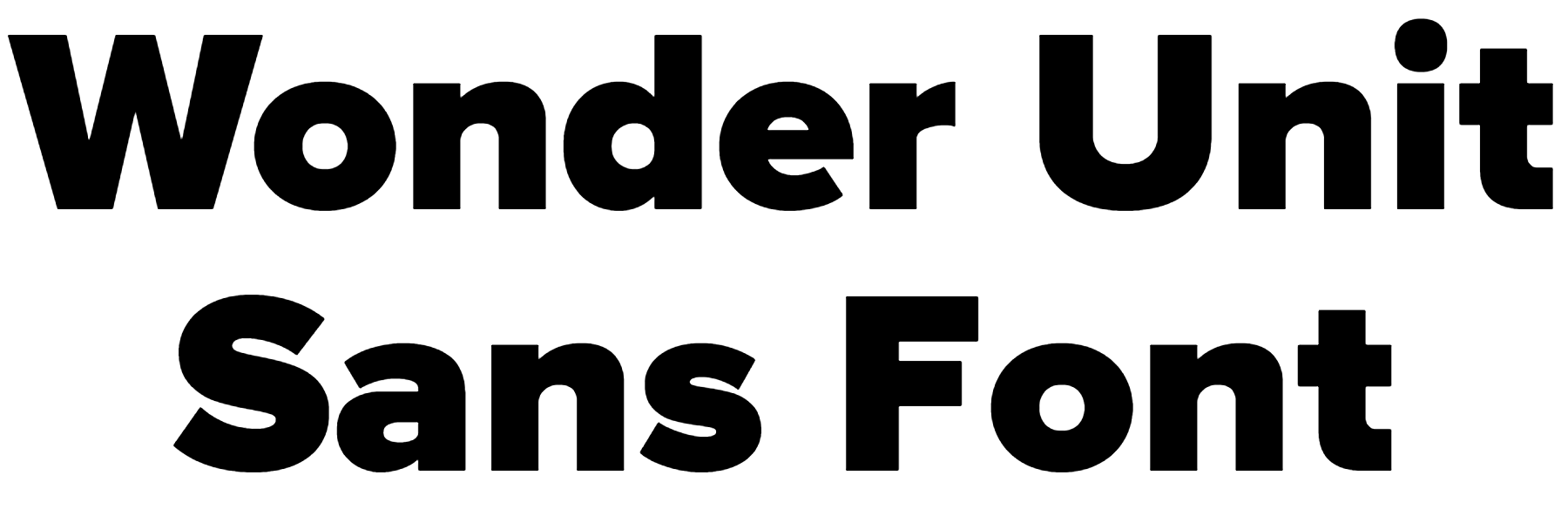 Wonder Unit Sans Font free download