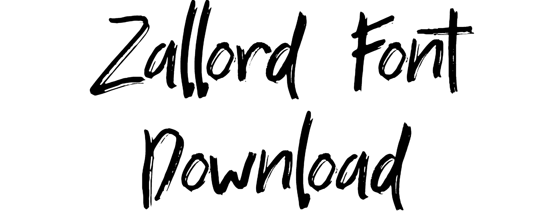 Zallord Font free download