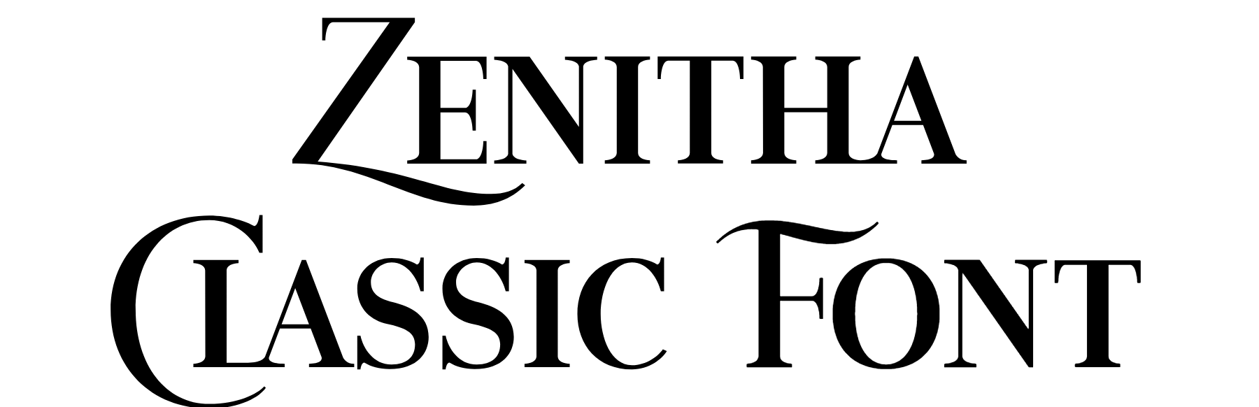 Zenitha Classic Font free download