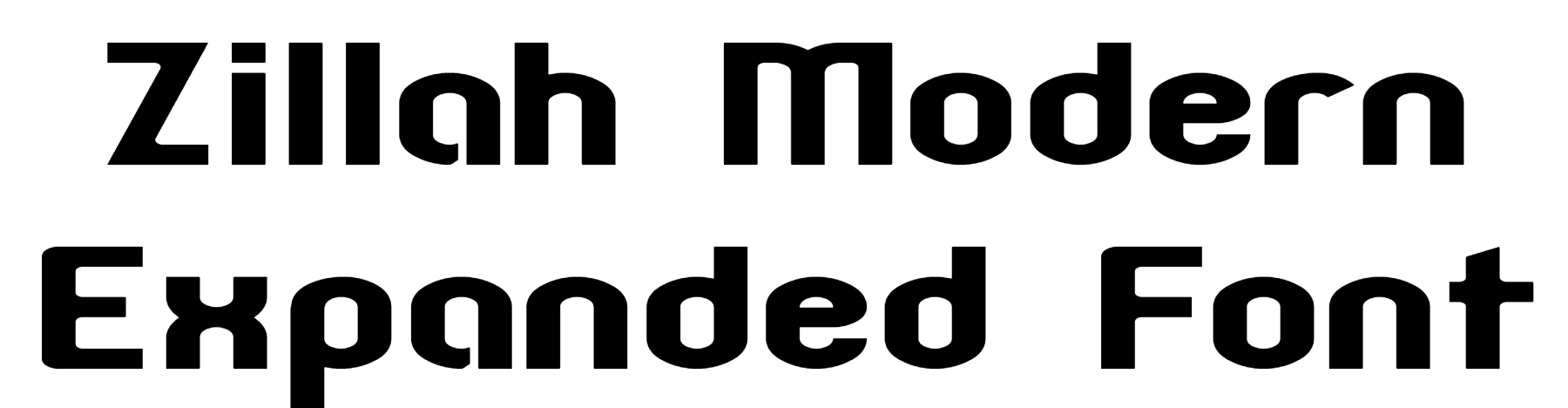 Zillah Modern Expanded Font free download