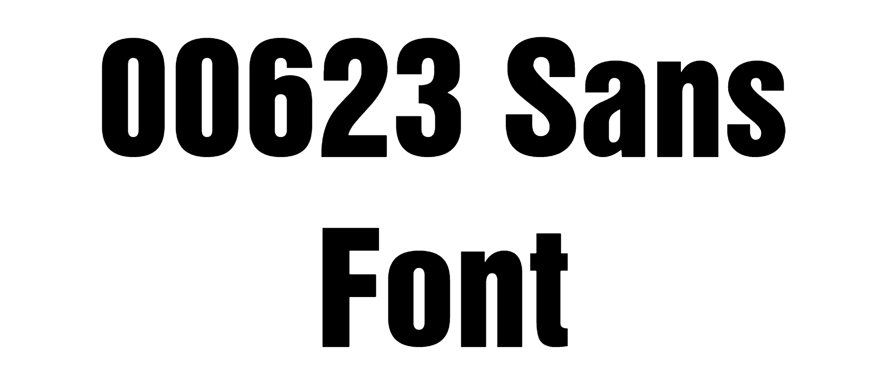 00623 Sans font download