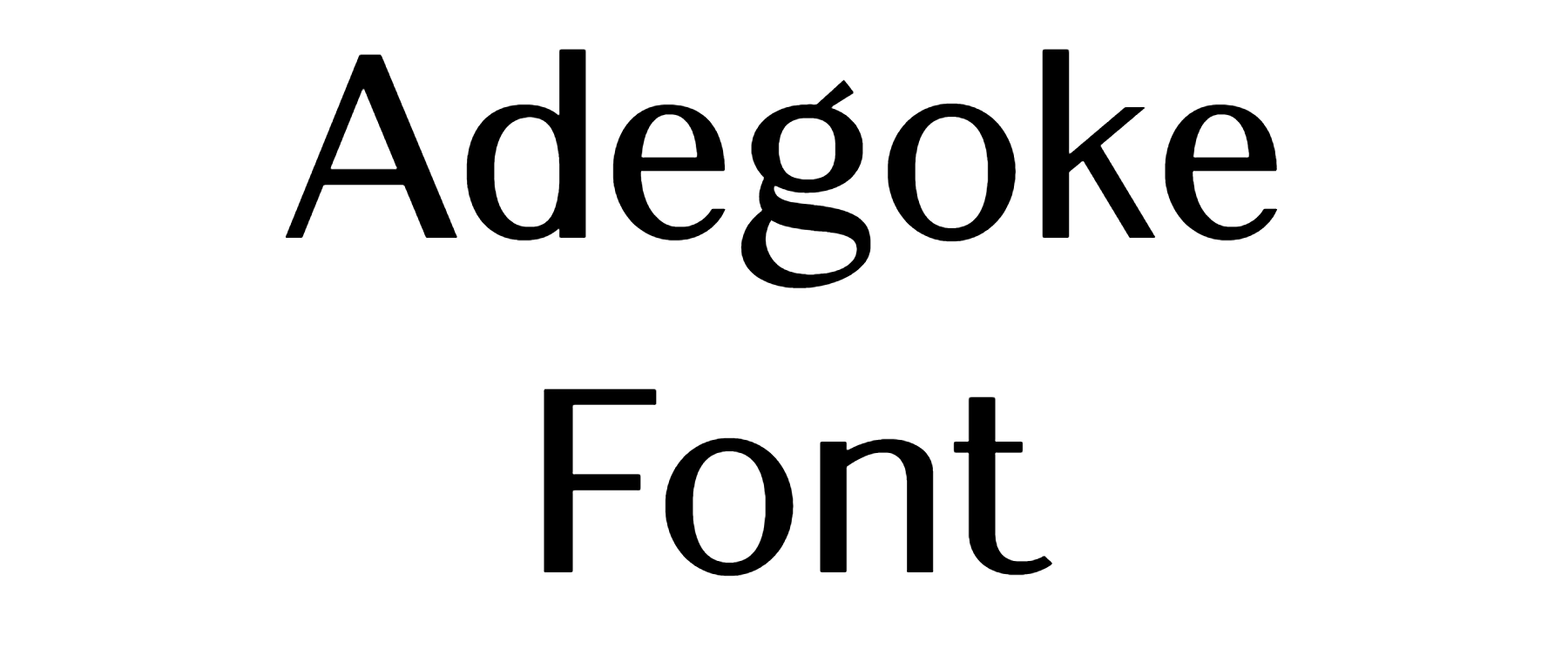 Adegoke Font Download