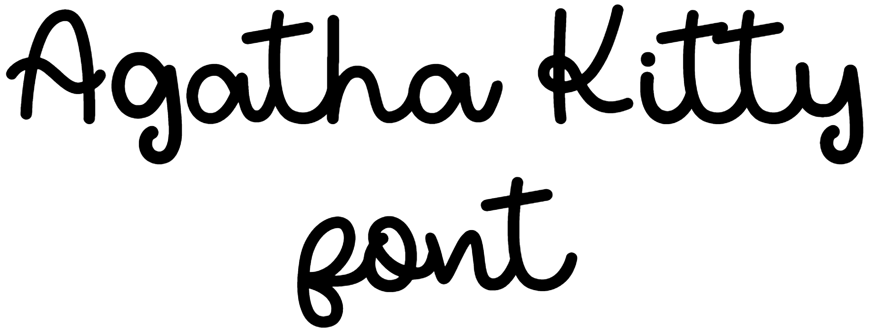 Agatha Kitty font download