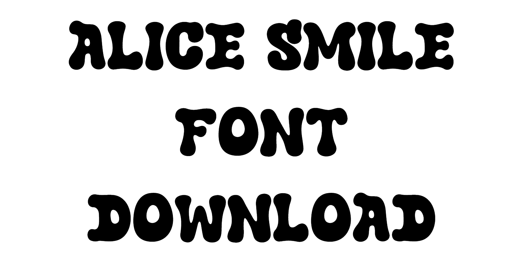 Alice Smile Font free download