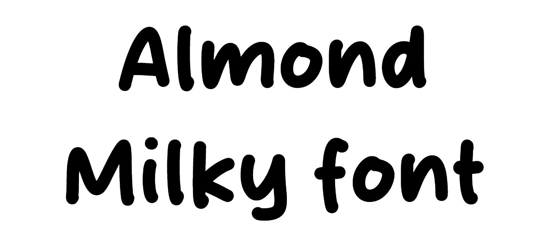 Almond Milky font download