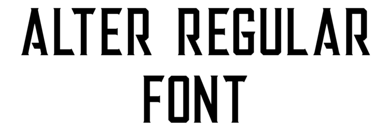 Alter regular font download