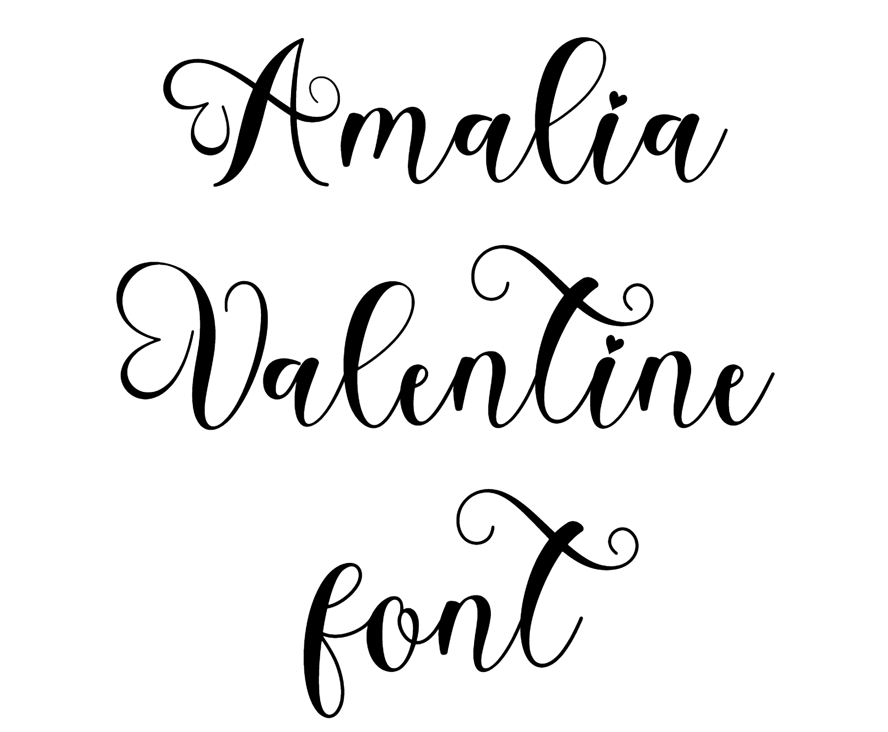 Amalia Valentine font download
