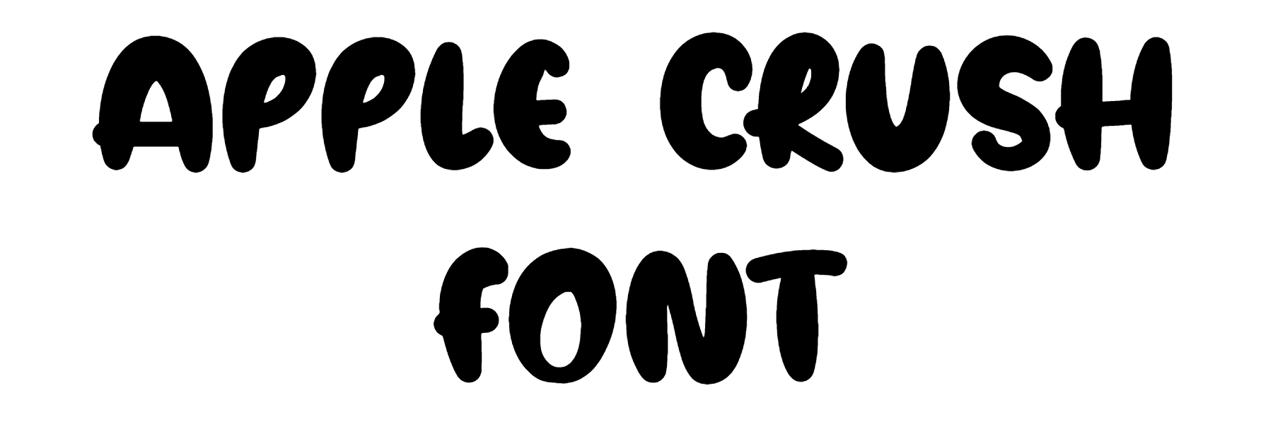 Apple Crush font download