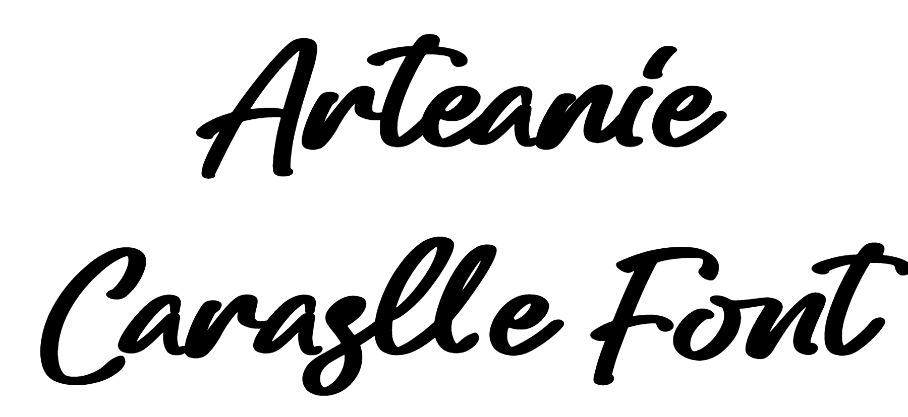 Arteanie Caraslle Font download