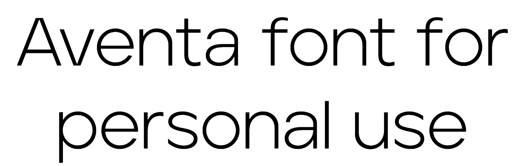 Aventa font download