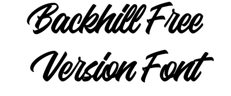 Backhill Free Version Font download