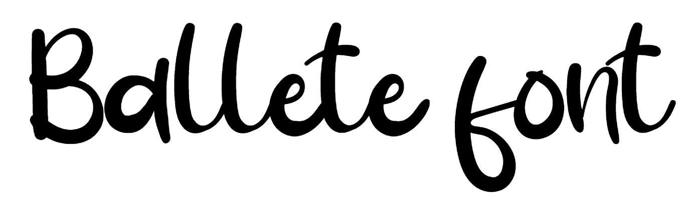 Ballete font download