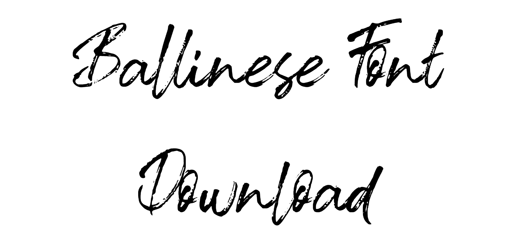 Ballinese Font download