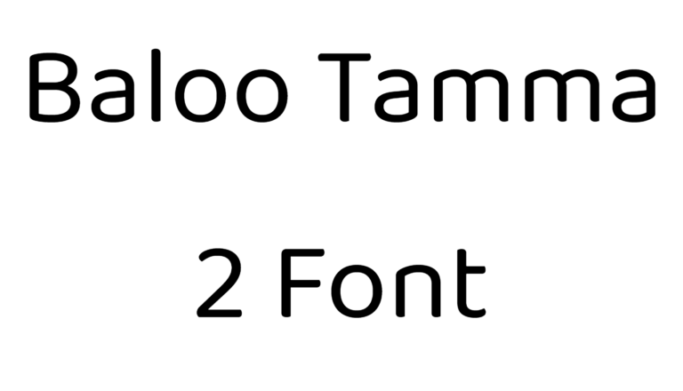 Baloo Tamma 2 font