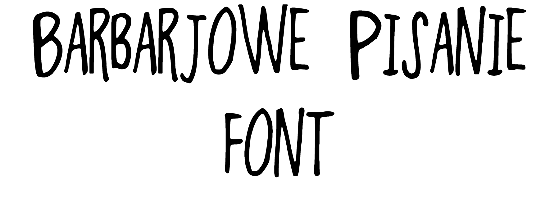 Barbarjowe Pisanie font download