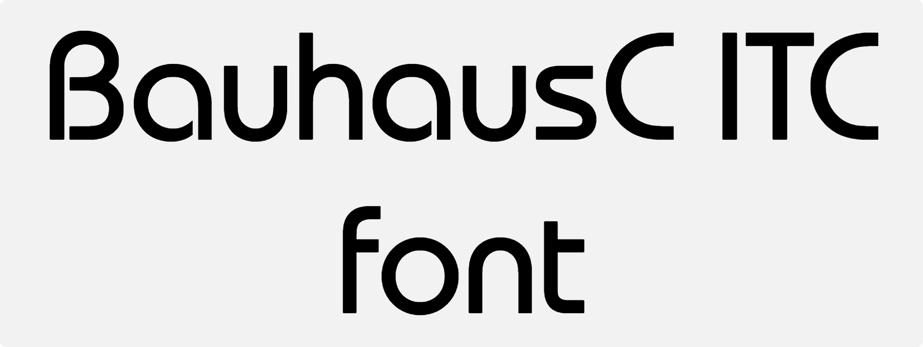BauhausC ITC font download