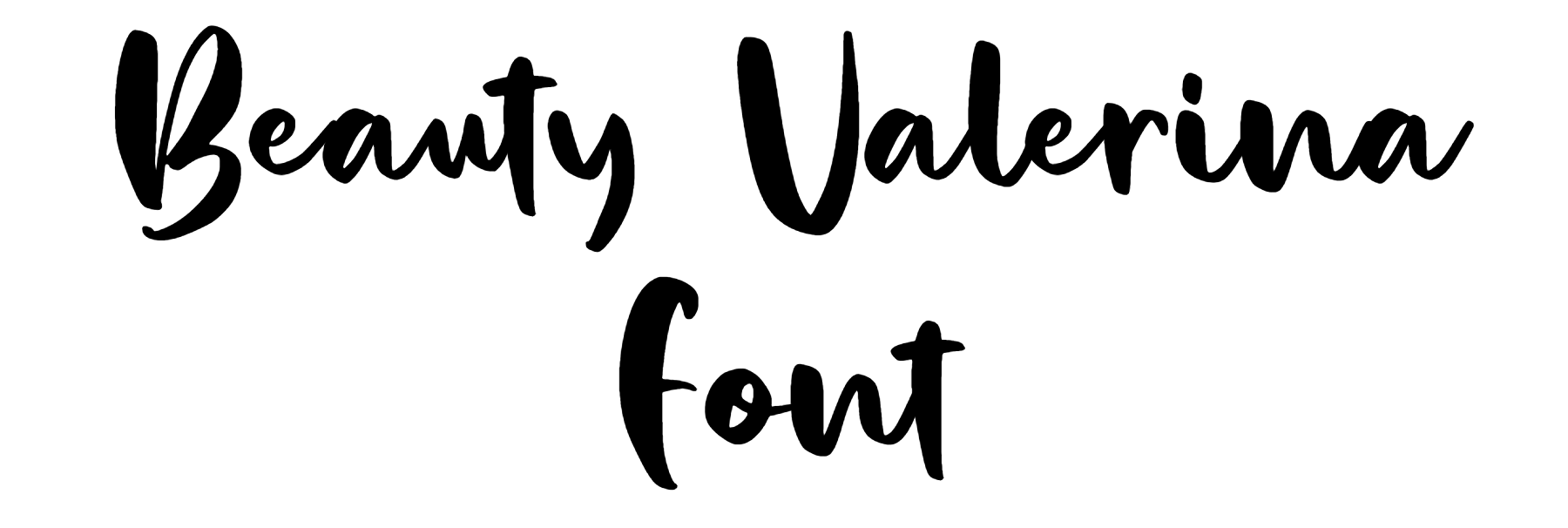 Beauty Valerina font download