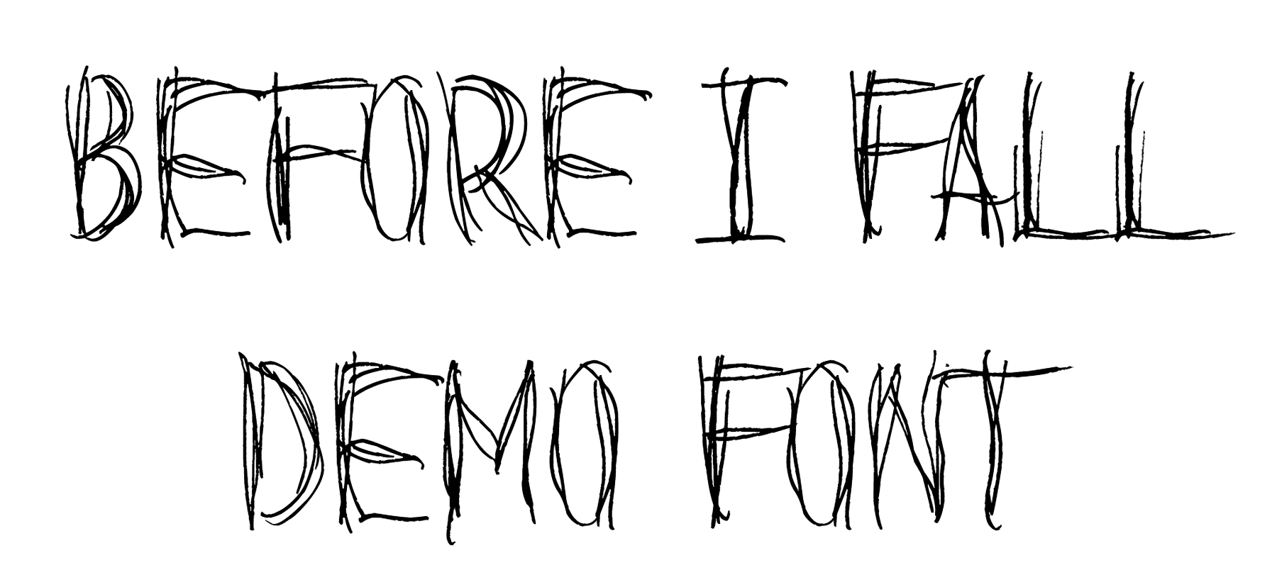 Before I Fall Demo Font Download