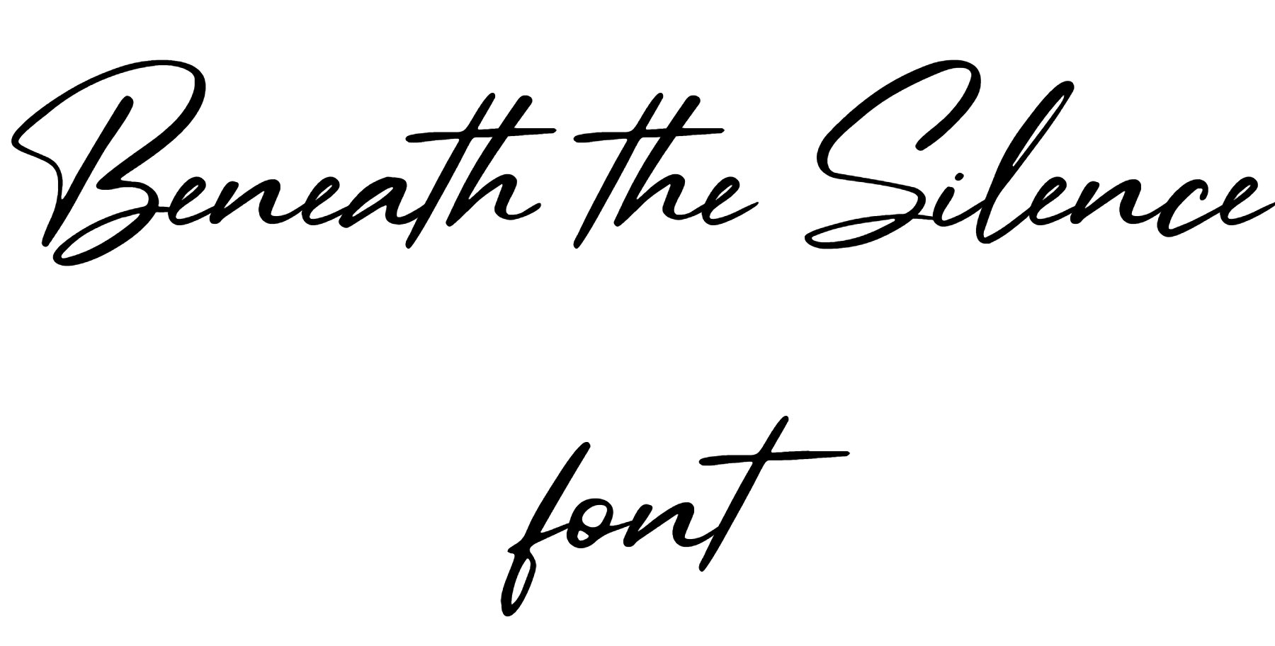 Beneath the Silence font download