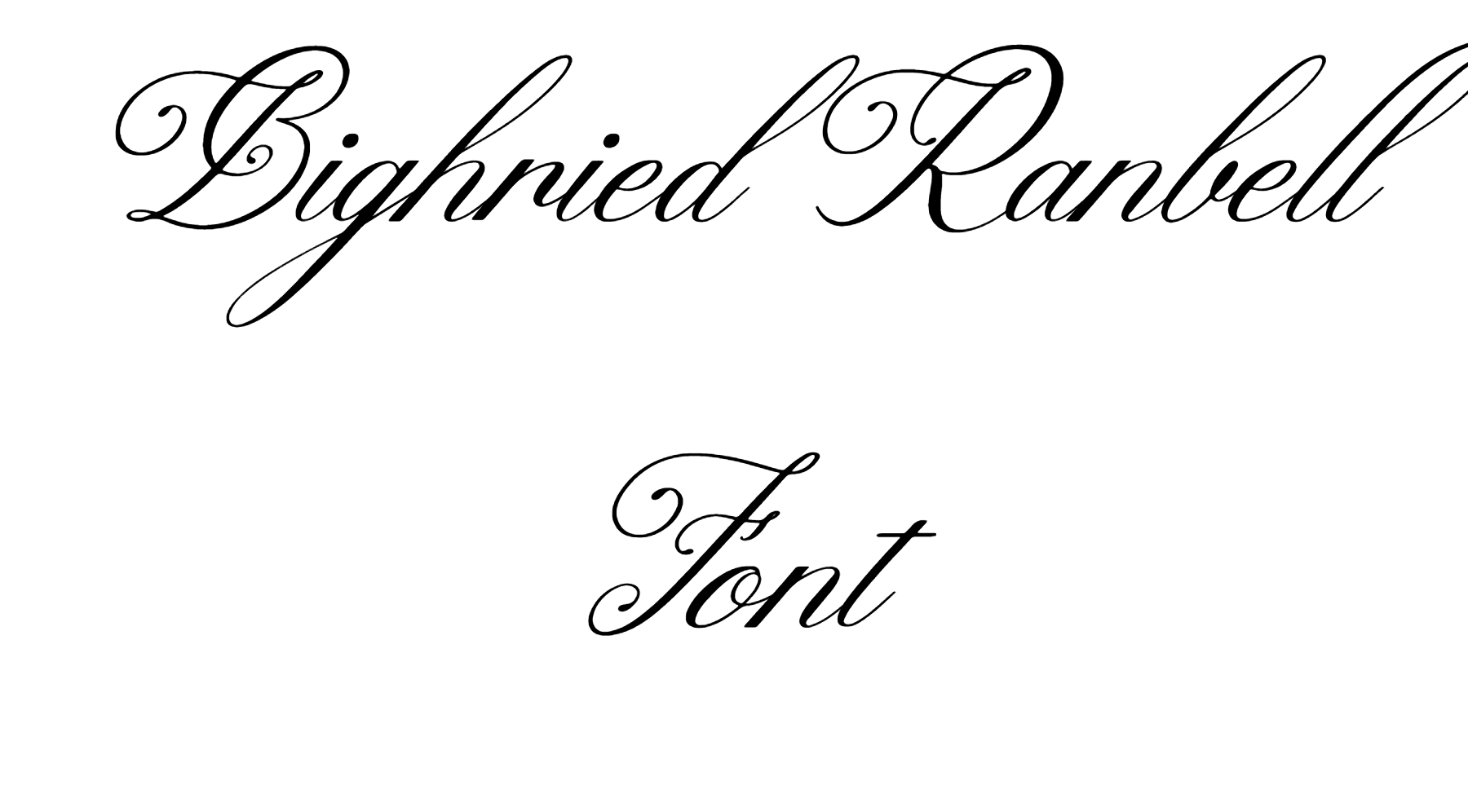 Bighried Ranbell Font Download