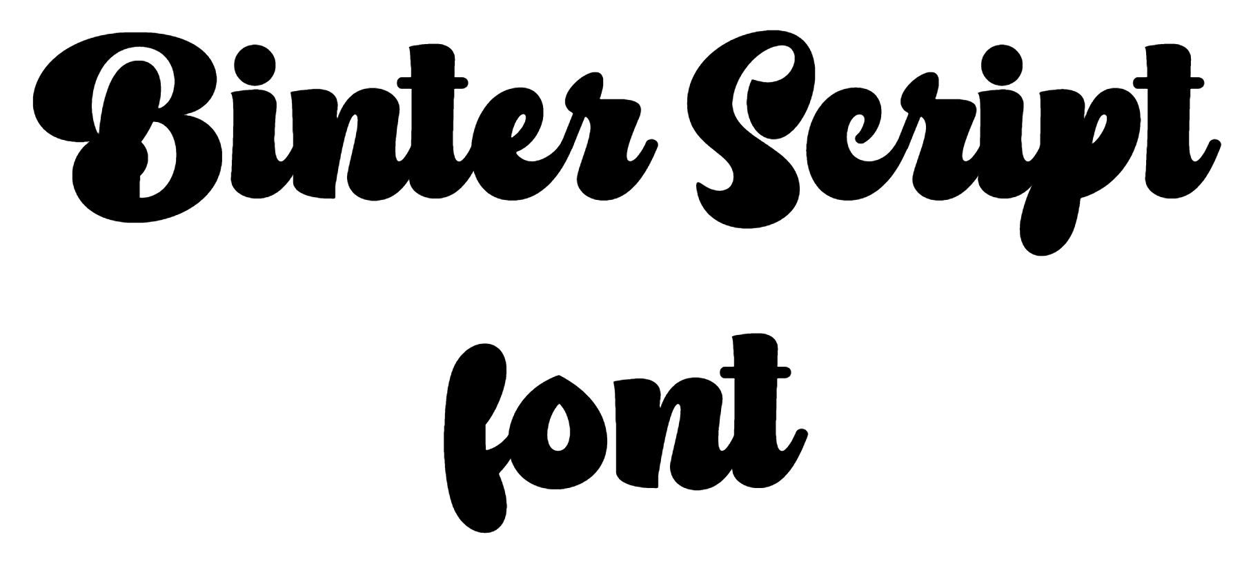 Binter Script font download