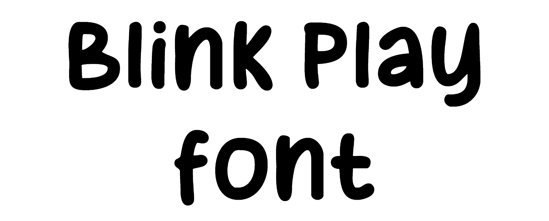 Blink Play font download