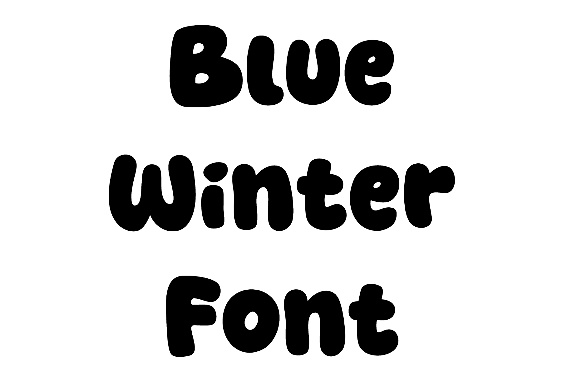 Blue Winter Font Download