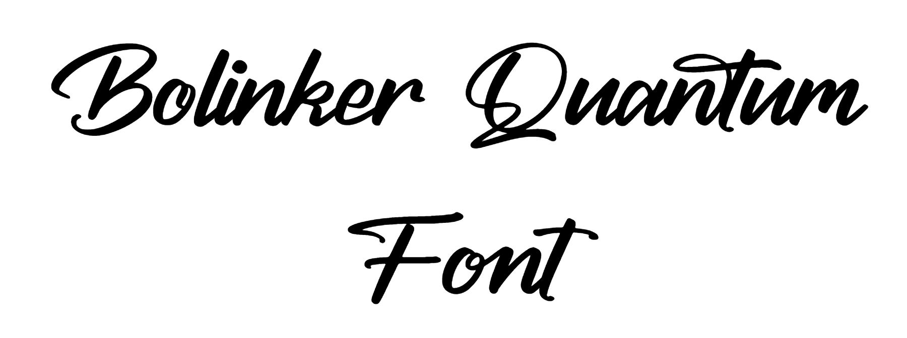 Bolinker Quantum Font Download