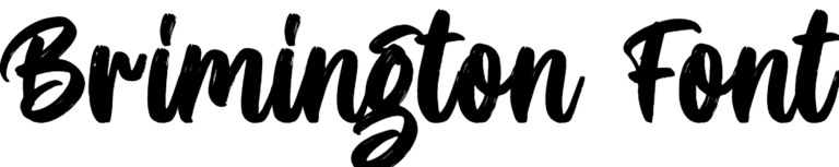 Brimington font download