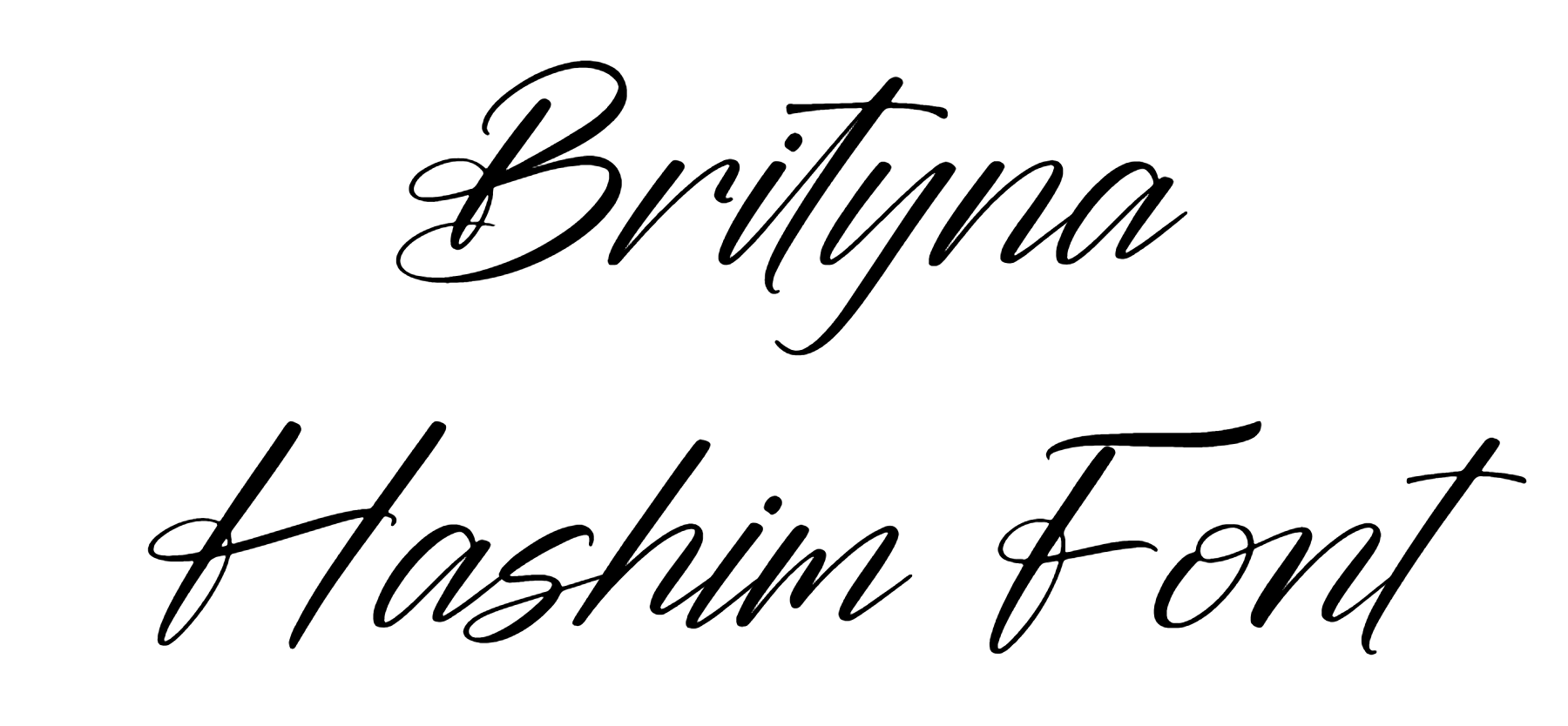 Brityna Hashim Font download