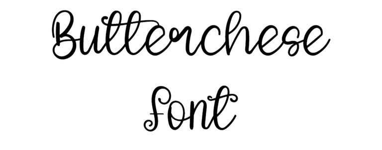 Butterchese font download