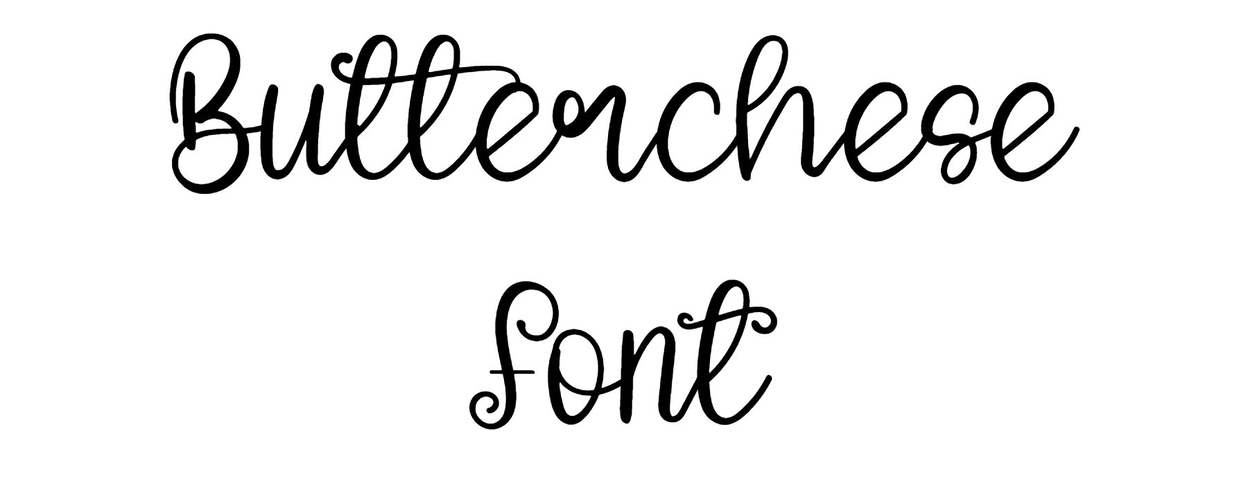 Butterchese font download