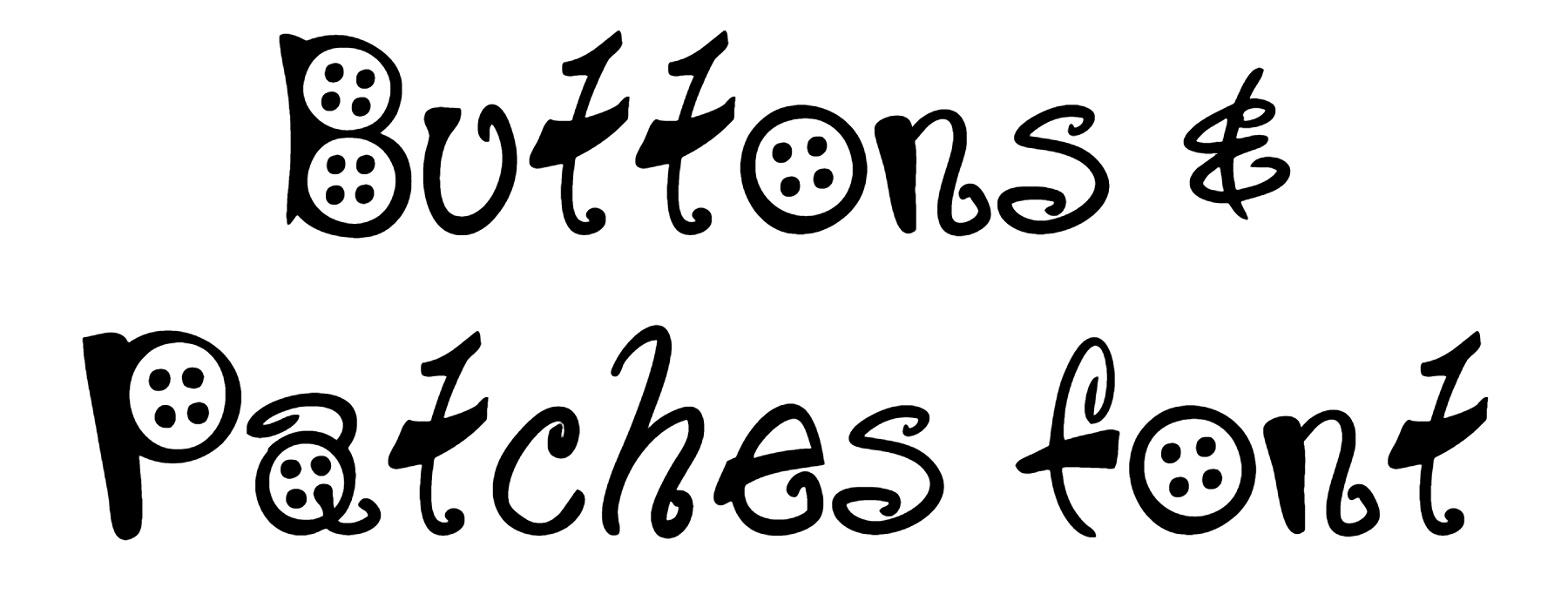 Buttons & Patches font download