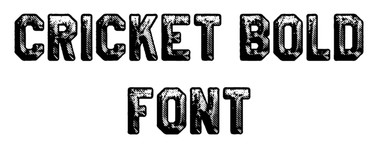 CRICKET Bold font download