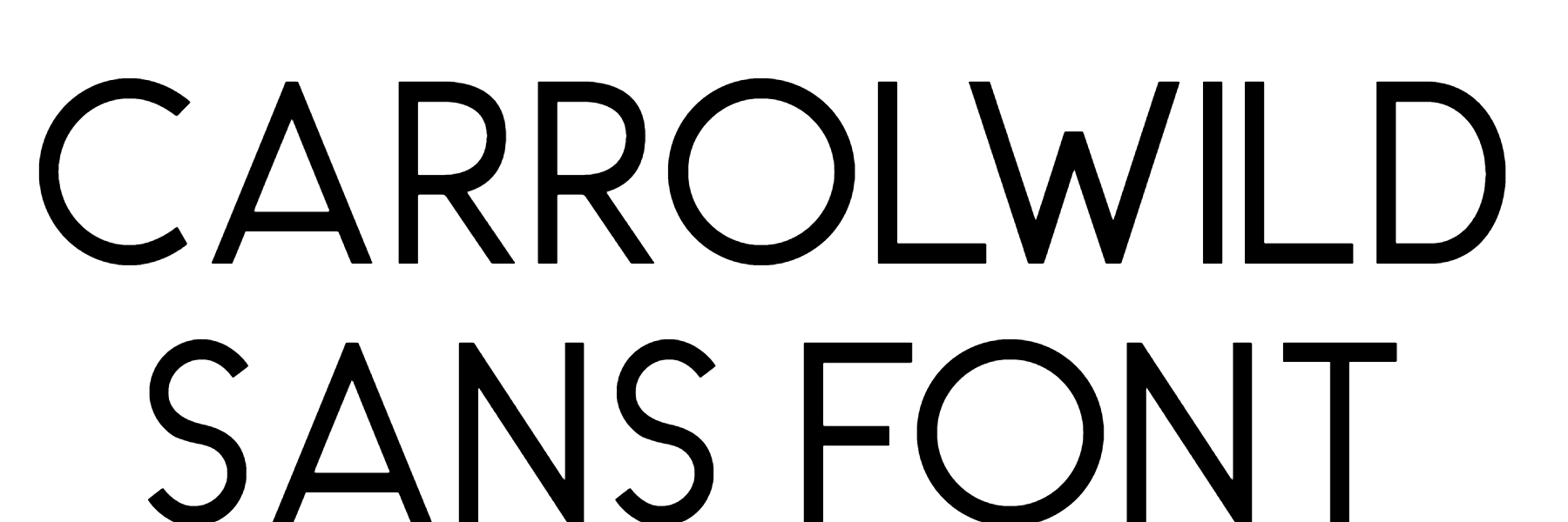 CarrolWild sans font download
