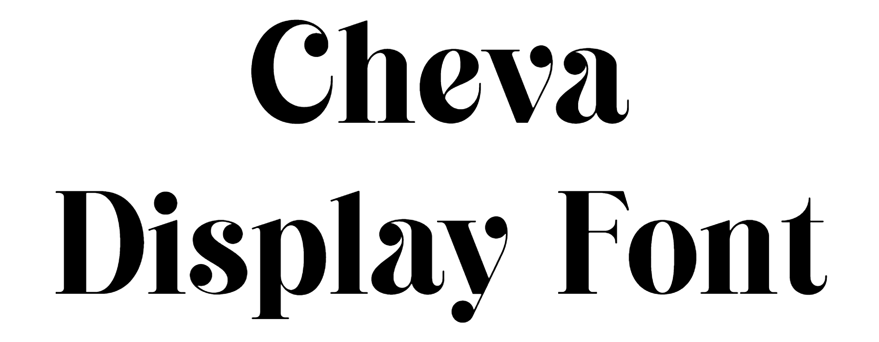 Cheva Display Font Download