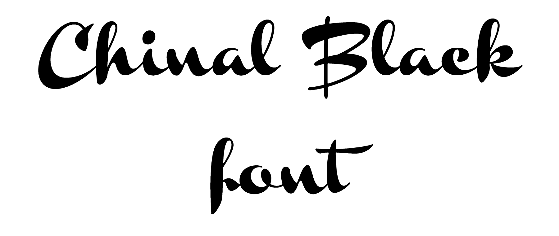 Chinal Black font download