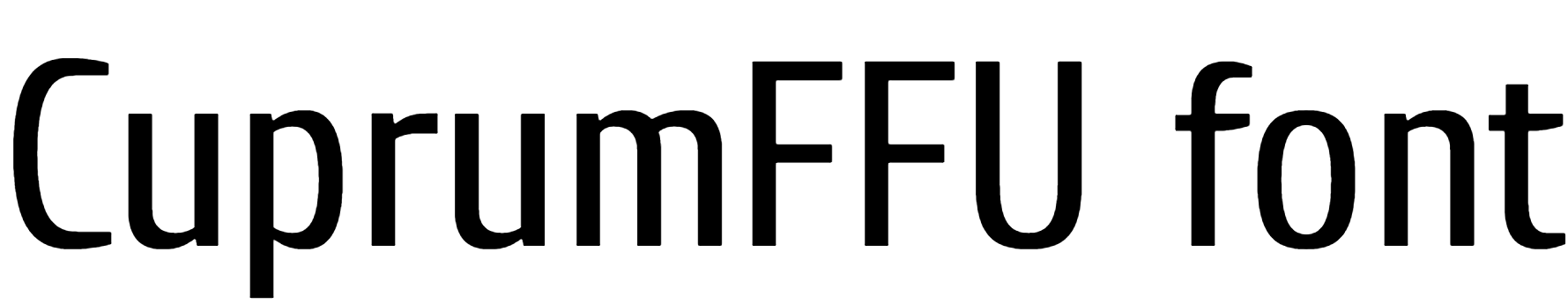 CuprumFFU font download