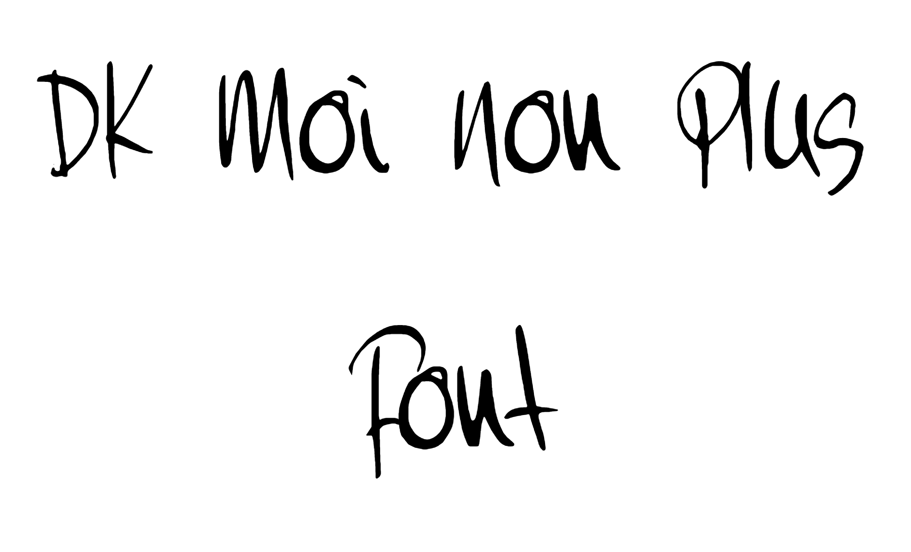 DK Moi Non Plus Font Download