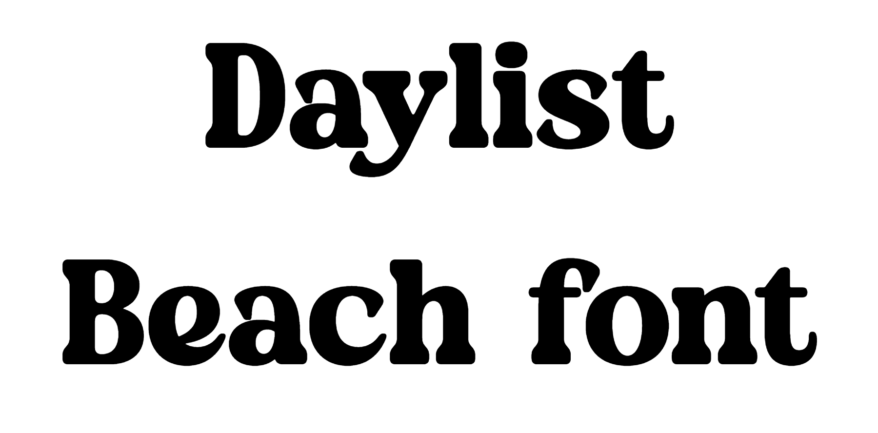 Daylist Beach font download