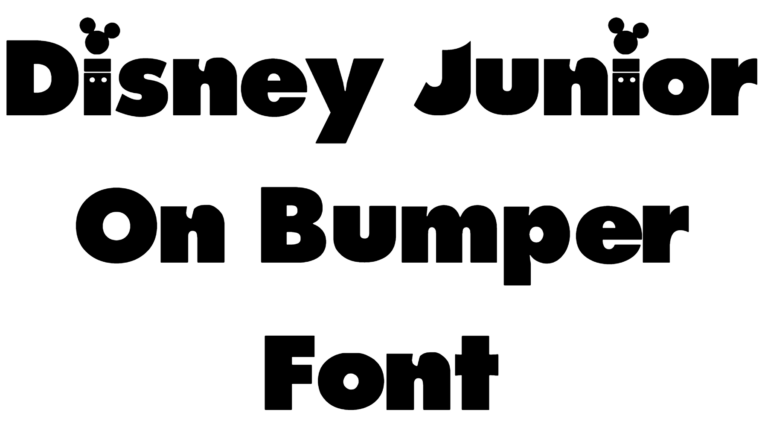 Disney Junior On Bumper Font Download